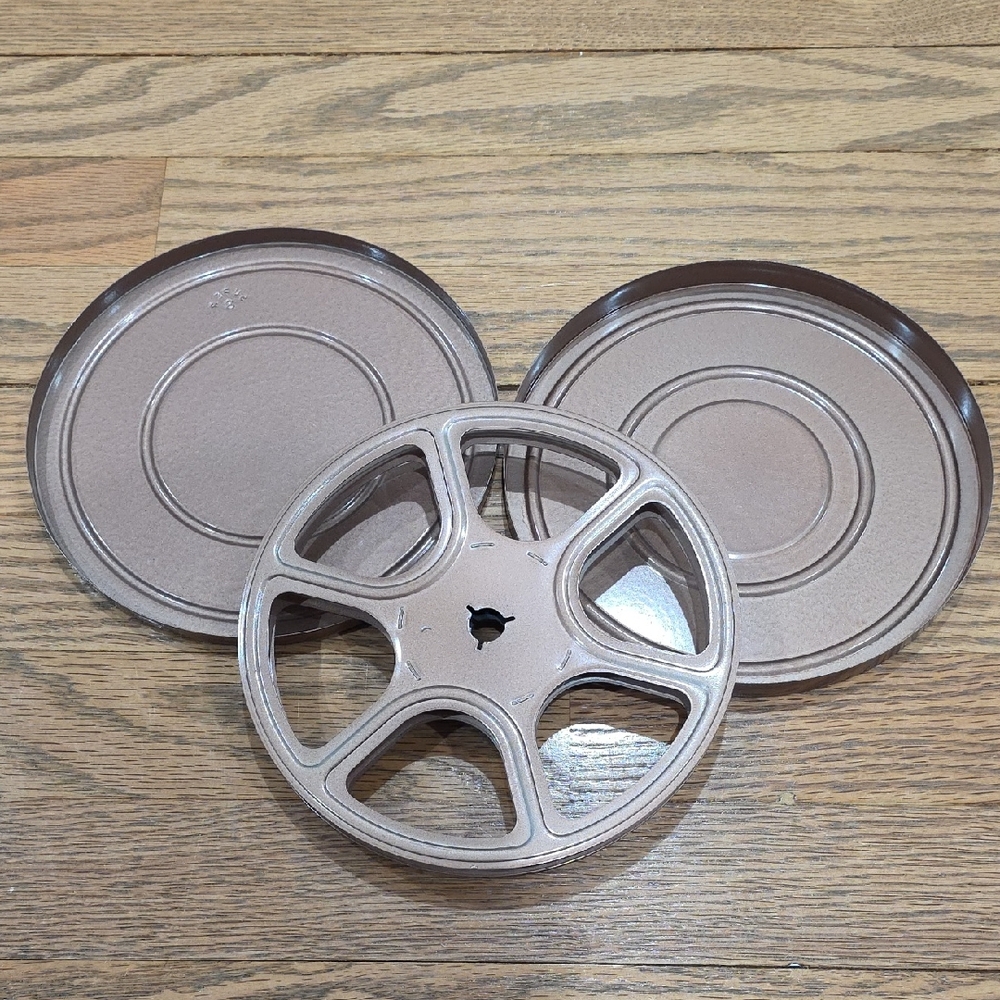 Vintage Film Reel and Canisters Set